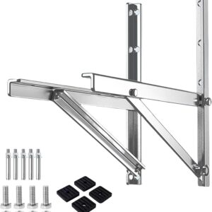 wall console accessories, wall mount for air conditioning split and heat pump pool, 160 kg load capacity, air conditioning outdoor unit, wall mount, stainless steel wall console, air conditioning