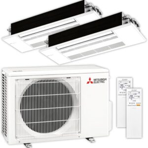 Home mitsubishi by thermoflux multisplit air conditioning ceiling | mlz kp | 2.5 kw + 3.5 kw