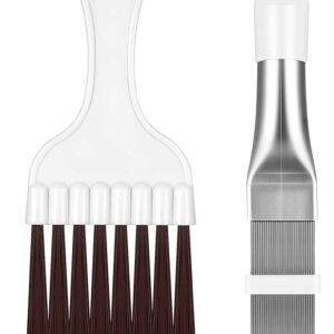 air conditioning condenser fin comb fin cleaning brush air conditioning fin cleaner fridge coil cleaning whisk brush metal fin evaporator cooler repair tool pack of 2